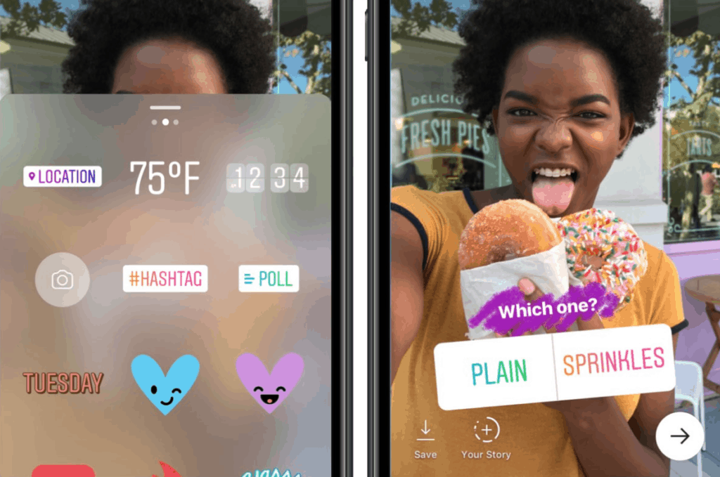 インスタグラムのストーリーズ調査