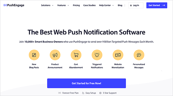 push engage cel mai bun software de notificare push