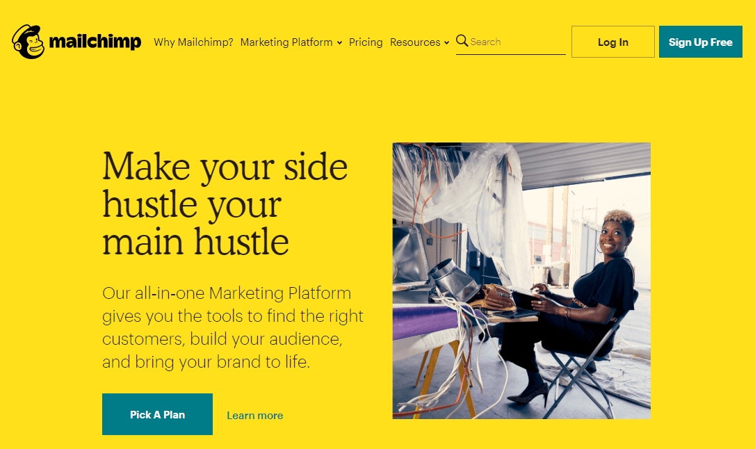 Revizuirea capturii de ecran a tabloului de bord mailchimp