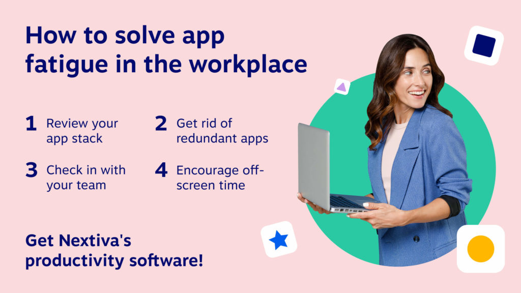 Cómo resolver la fatiga de las aplicaciones en el lugar de trabajo: revise su pila de aplicaciones, elimine las aplicaciones redundantes, consulte con su equipo, fomente el tiempo fuera de la pantalla.