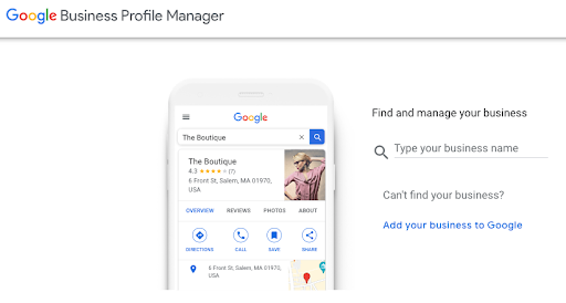 rejestracja menedżera profilu biznesowego google