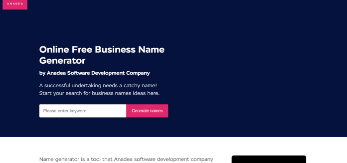 Herramientas gratuitas para generar nombres comerciales en 2022 4 Business Name Generator