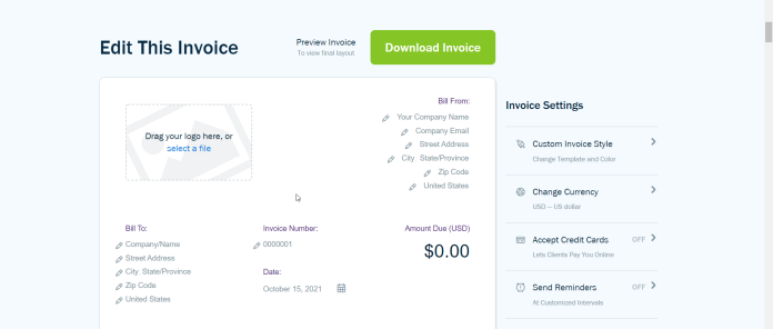 免费发票生成器:在 2022 年创建免费发票 9 Free Invoice Generator