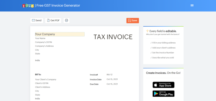 免费发票生成器:在 2022 年创建免费发票 4 Free Invoice Generator