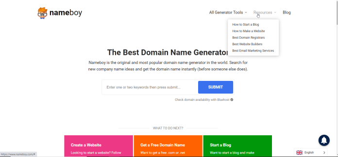 Generator nama domain gratis - saran nama situs web terbaik untuk tahun 2022 5 Domain name generator