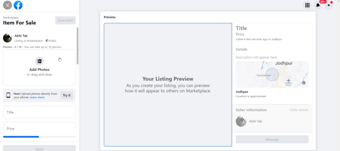 Piața Facebook: cum să vinzi pe piața Facebook în 2022 3 Facebook Marketplace
