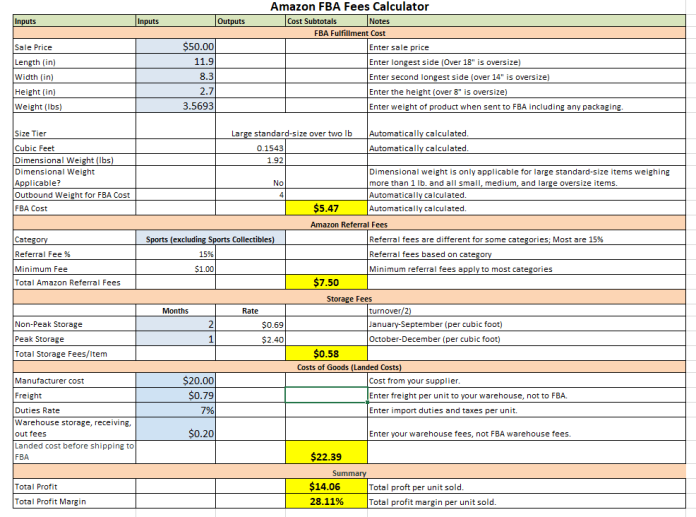 7 mejores calculadoras de amazon fba: calcule ganancias en segundos 5 amazon fba calculator