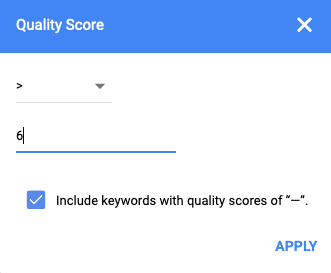 Google Ads 품질평가점수