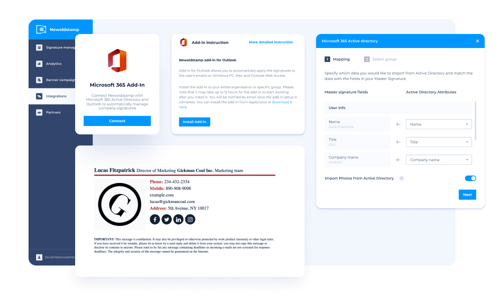 jak skonfigurować podpisy e-mail w programie Outlook newoldstamp