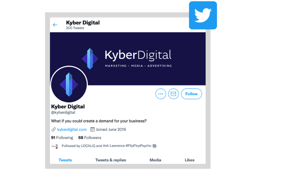 ローカル ソーシャル メディア マーケティング ツイッター ビジネス プロファイル