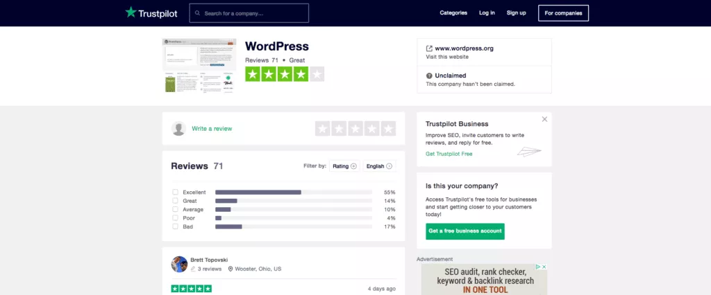 Situs Ulasan Produk trustpilot