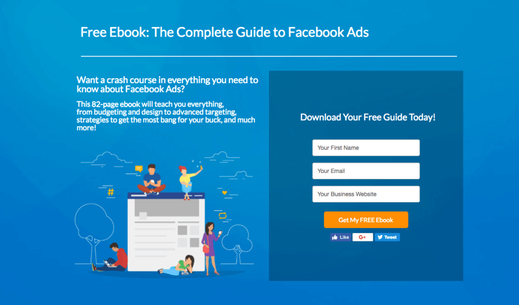 ตัวอย่างหน้า Landing Page