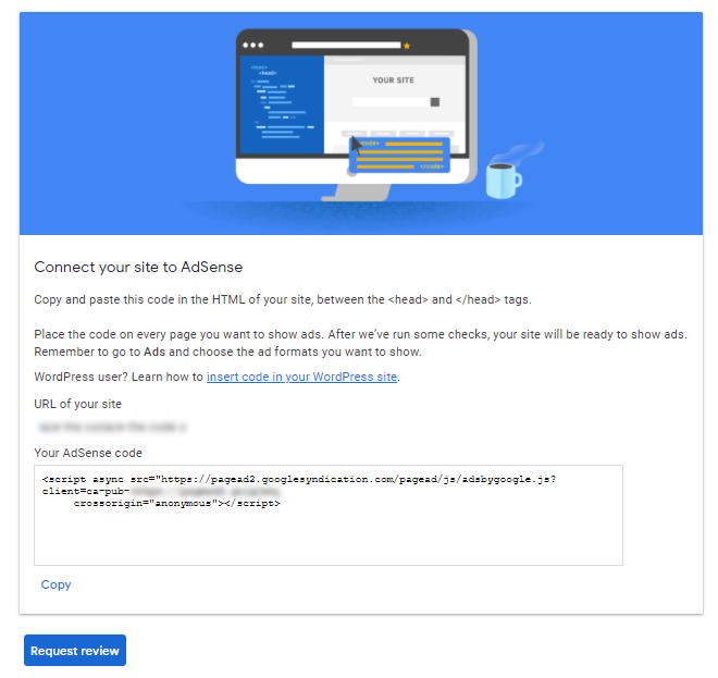 Collega il tuo sito ad AdSense