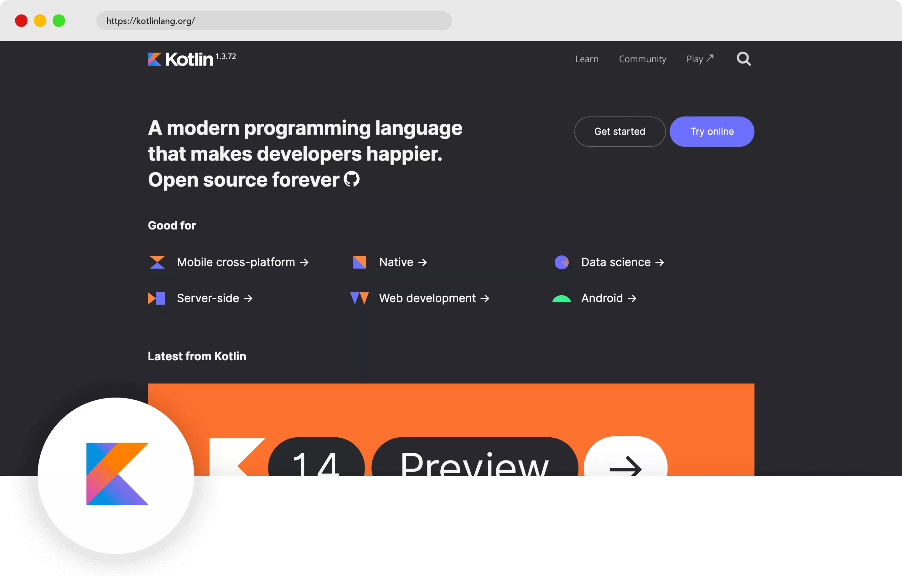 Kotlin-Entwicklungssprache für Mobilgeräte