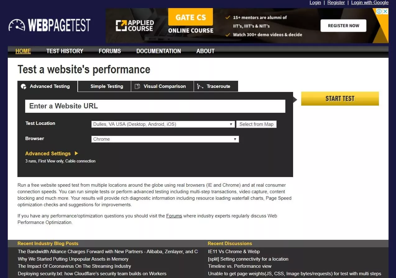 Strumento SEO per il test delle pagine web