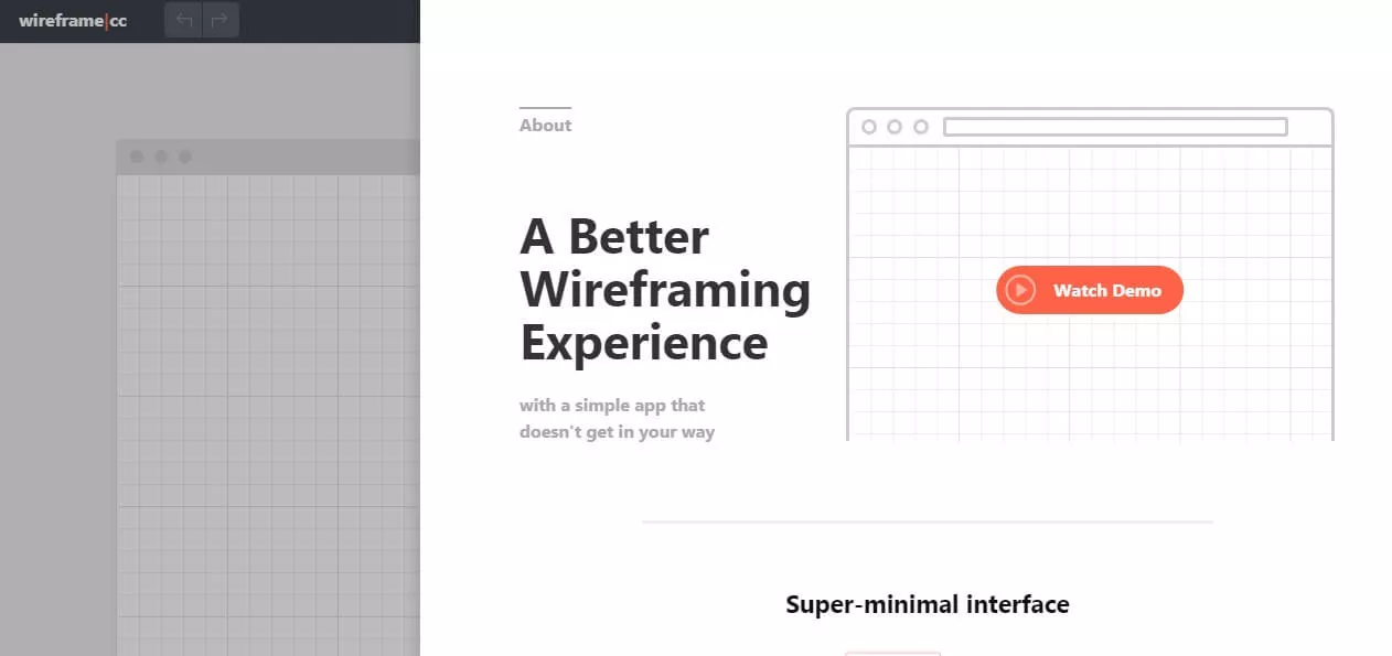หน้า Landing Page Wirefram.cc