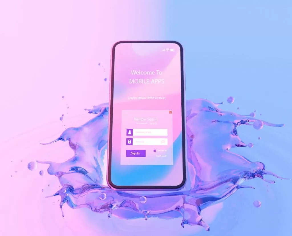 Écran de démarrage mobile