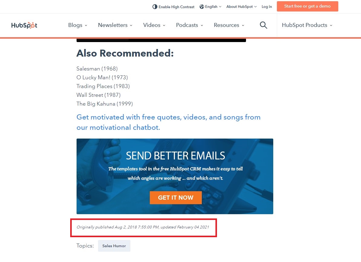 HubSpot の過去の最適化戦略