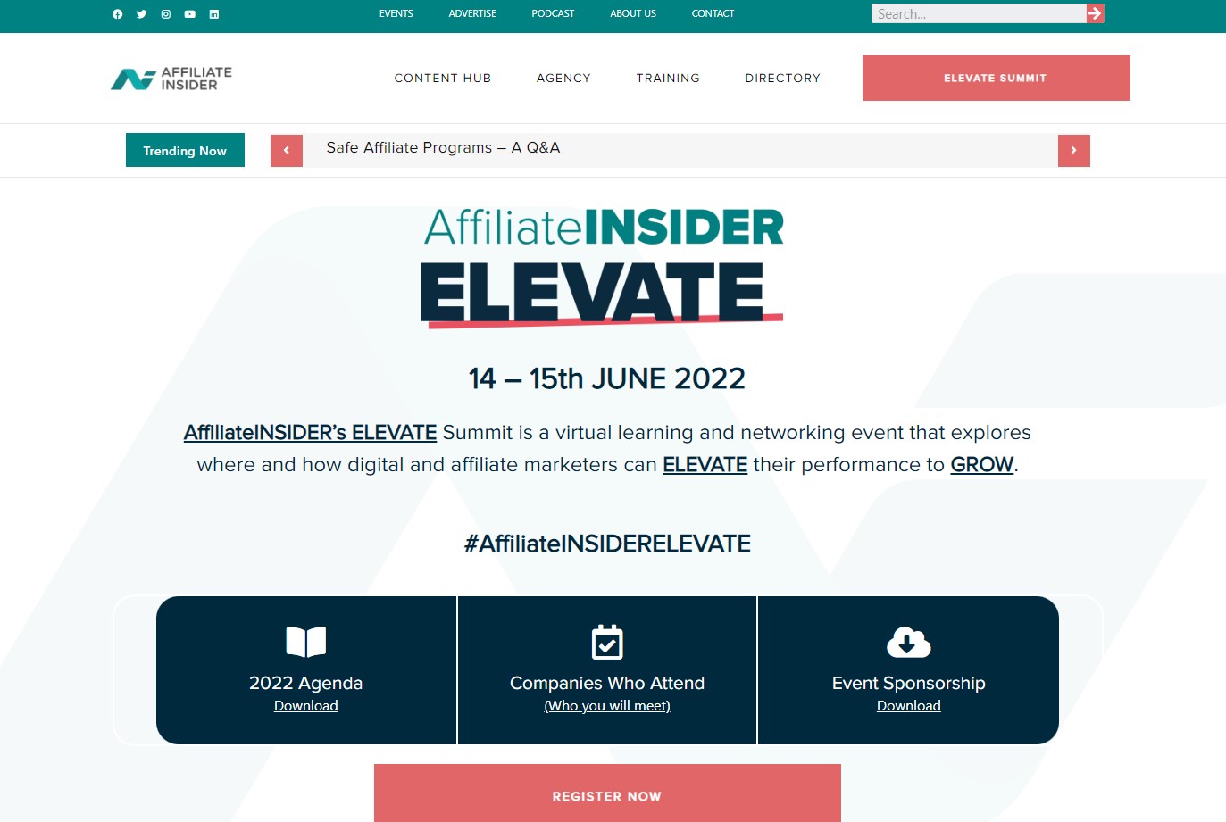 Afiliado Insider Elevate 2022