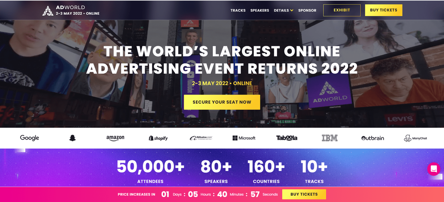 Conferencias de marketing de contenidos 2022 - AdWorld