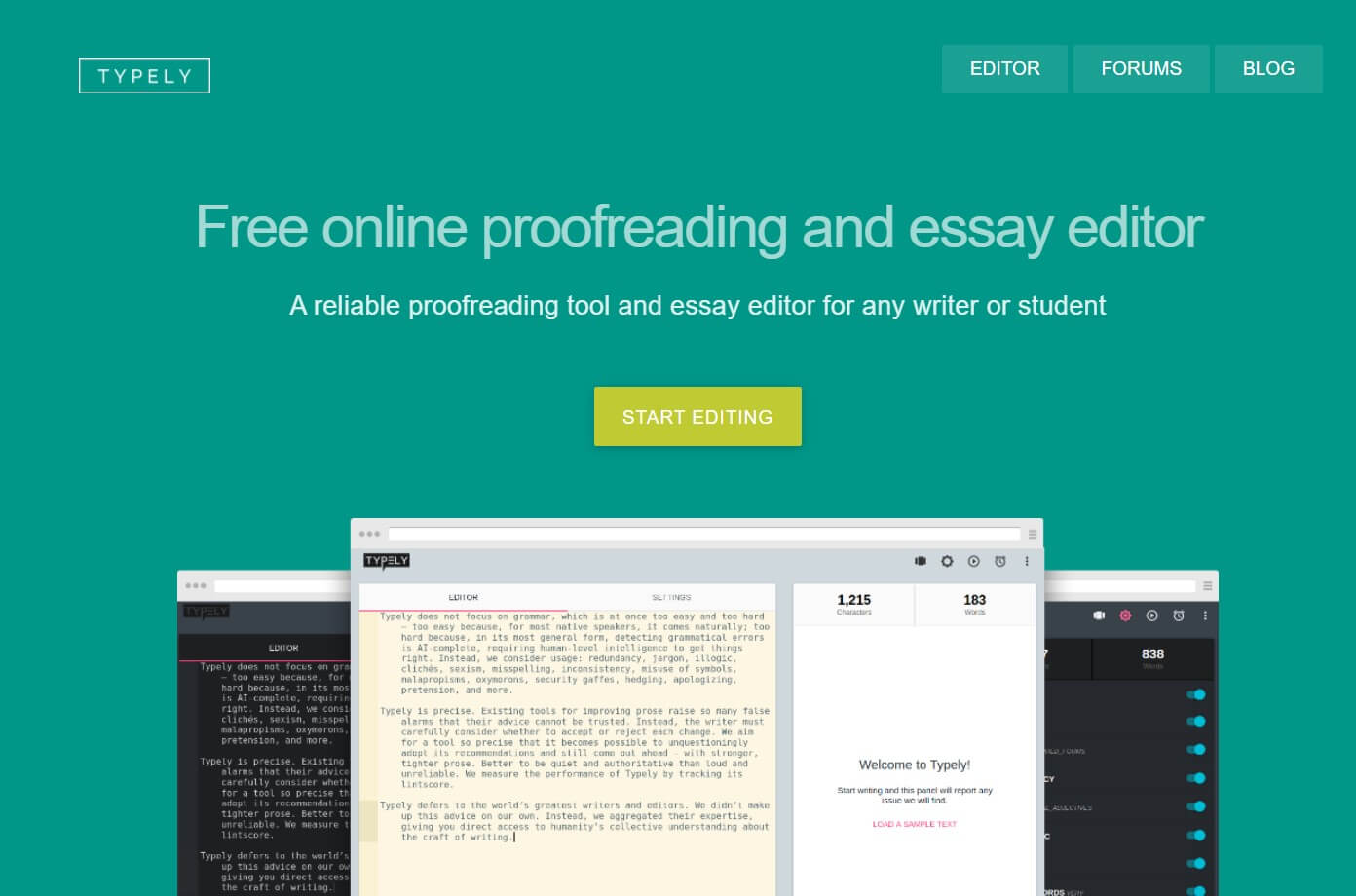 Typely - corrector gramatical en línea