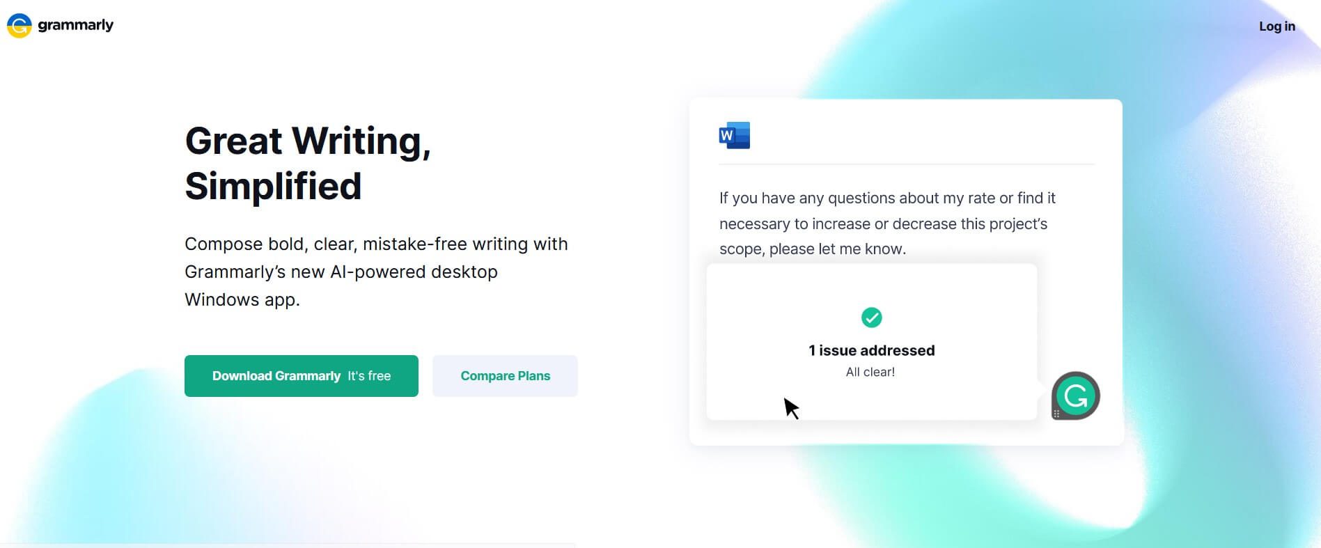 Herramienta de revisión gramatical - Grammarly