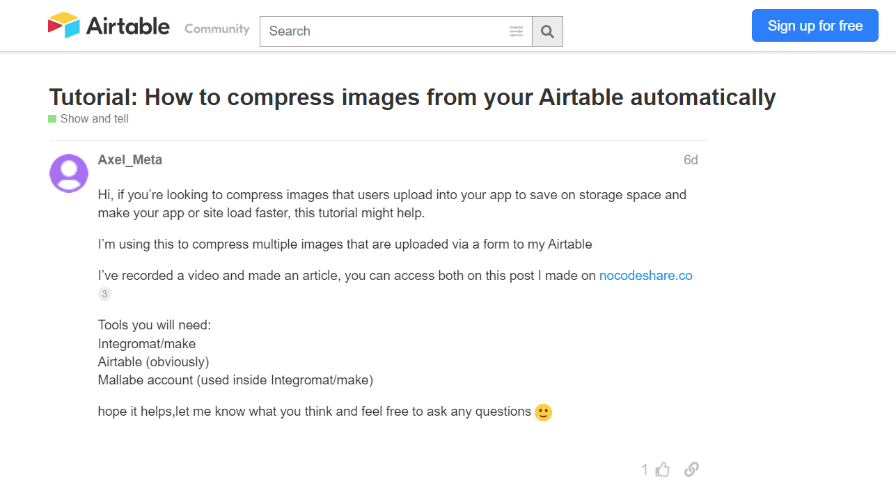 內容營銷案例研究 - Airtable 用戶生成的內容