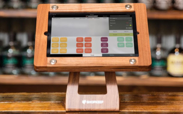 software de ponto de venda em um iPad