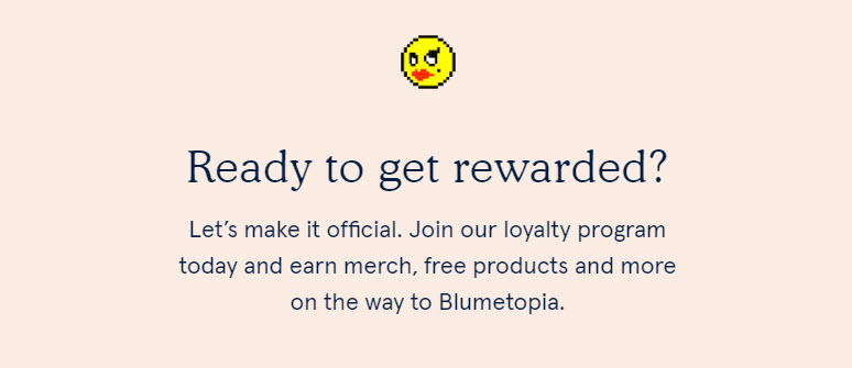 Prepárate para ser recompensado Blumetopia