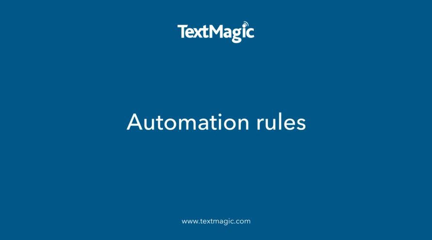 Vídeo de regras de automação de SMS