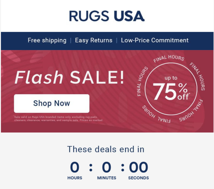 eコマースのフラッシュセールを成功させるための7つのヒント 5 flash sale