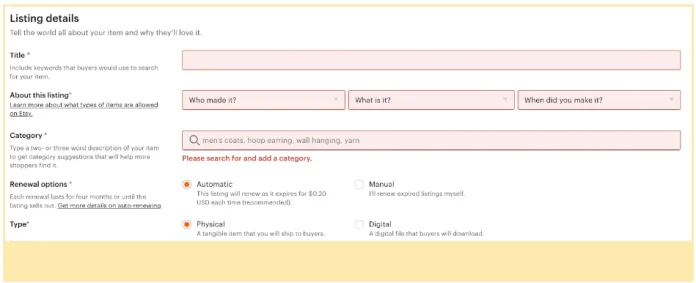วิธีขายใน etsy: เริ่มรับรายได้ใน 8 ขั้นตอนง่ายๆ 3 how to sell on etsy