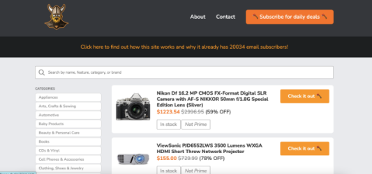 exemples de pages de destination de marketing d'affiliation - offres vikings