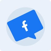 أيقونة فقاعة Facebook