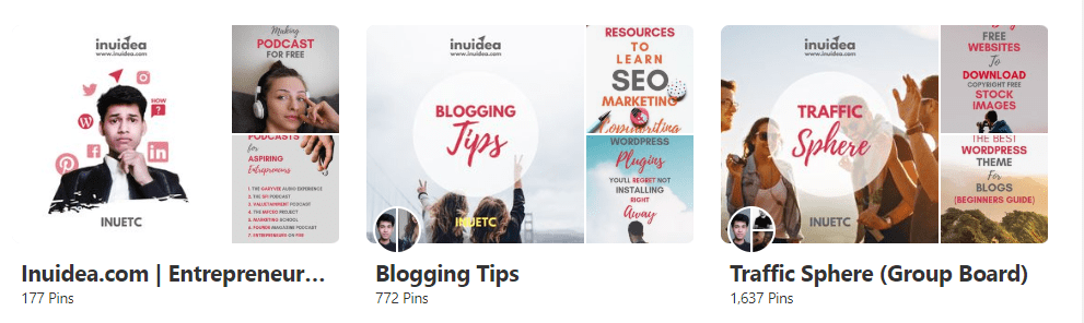 Pinterest panoları kapak resmi