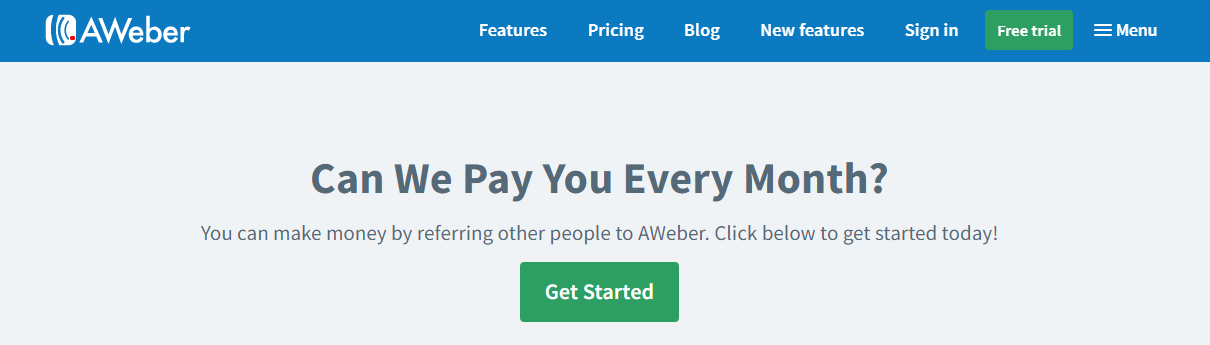 Aweber 紹介プログラム