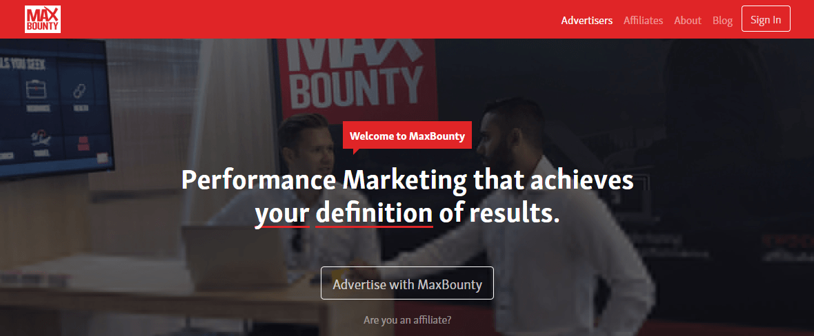 MaxBounty アフィリエイト ネットワーク