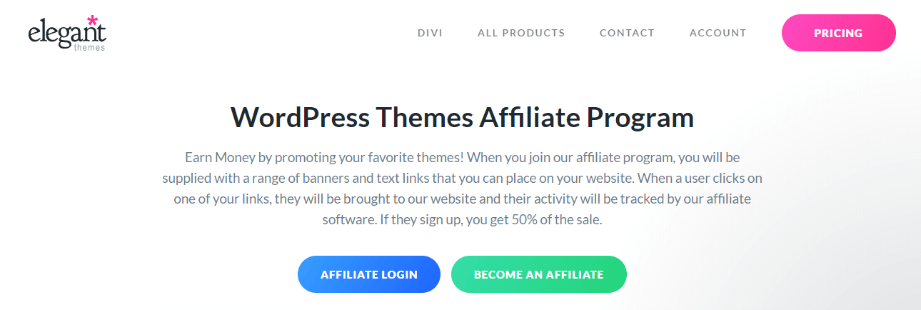 WordPress テーマ アフィリエイト プログラム by Elegant Themes