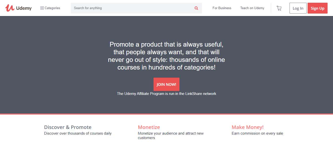 Udemyアフィリエイトプログラム - アフィリエイトになる