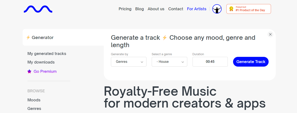 Geração de música isenta de royalties para criadores de aplicativos e conteúdo _ Mubert Render