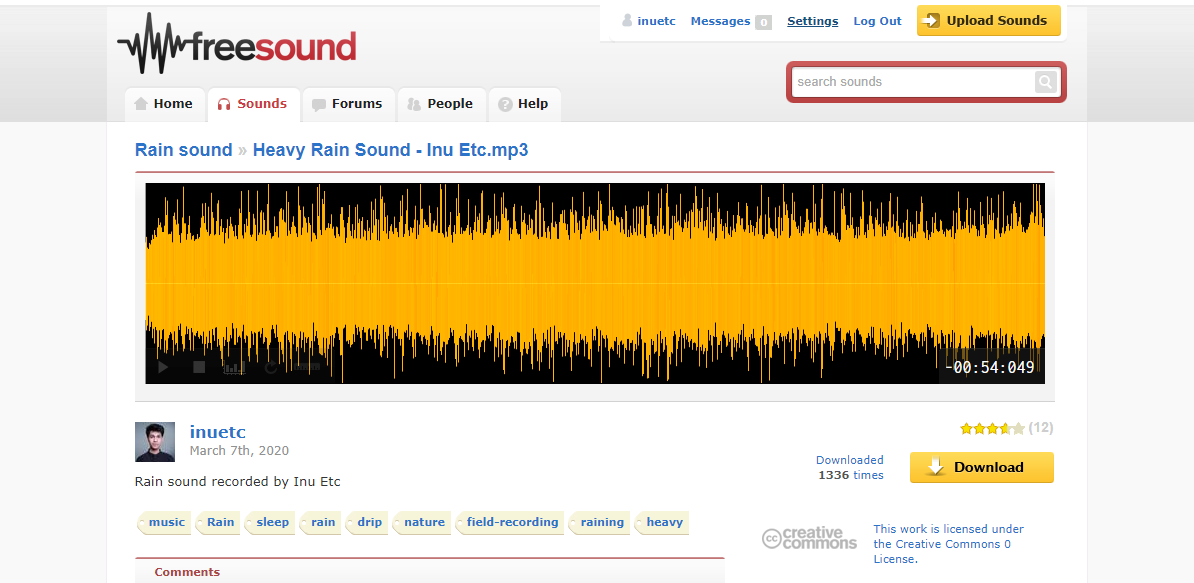Freesound- baixe músicas sem direitos autorais