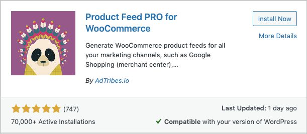 商品フィード PRO for WooCommerce