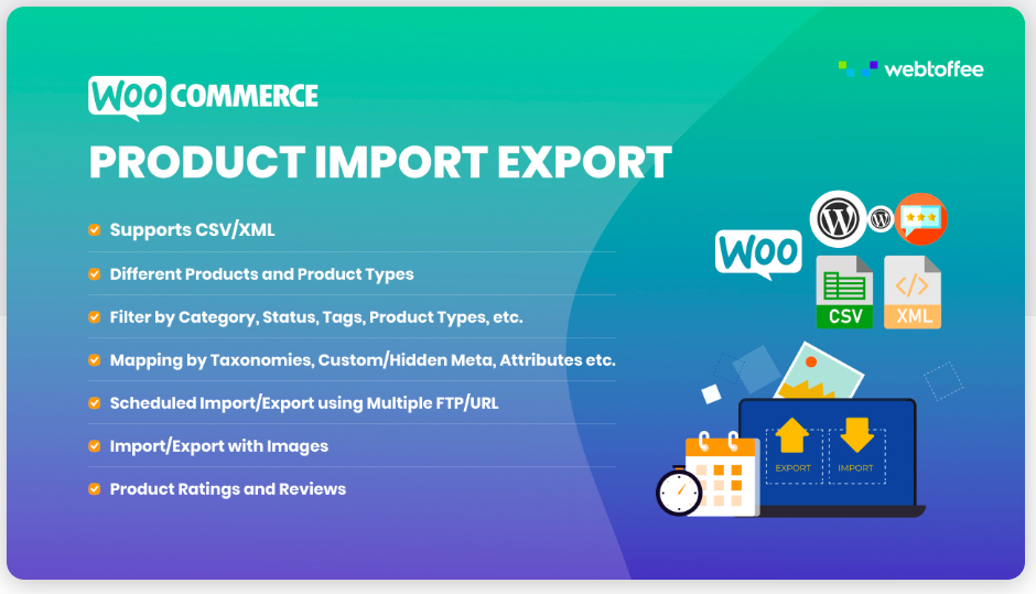 WooCommerce の製品インポート エクスポート プラグイン