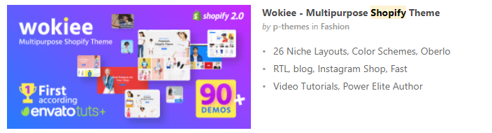 あなたのストアに最適なWokieeのShopifyテーマ