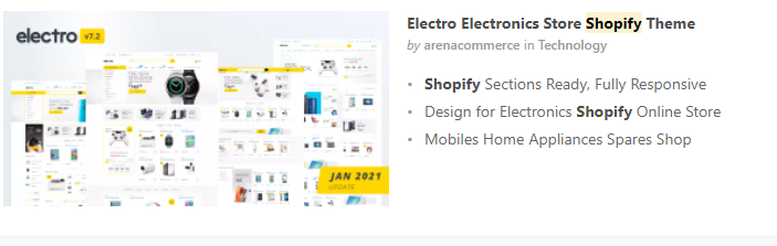 エレクトロ エレクトロニクス ストア Shopify テーマ