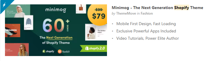 Minimog - 次世代の Shopify テーマ