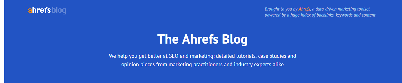 مدونة Ahrefs - تعلم تحسين محركات البحث والتسويق