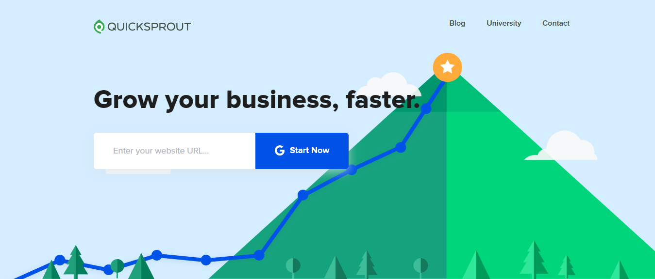 Quick Sprout - تعلم تحسين محركات البحث والتسويق وكتابة الإعلانات