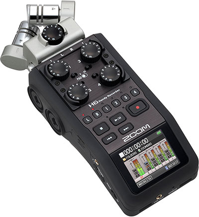gravador de áudio Zoom H6