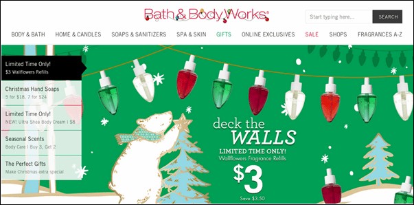 idée de marketing de noël pour le bain et le corps
